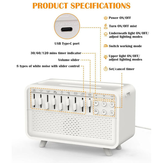 White Noise & Aromatherapy Diffuser Machine